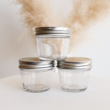 DIY Blank Small 4 oz Mason Jars